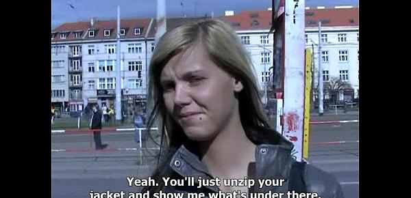  CZECH STREETS - Ilona takes cash for public sex
